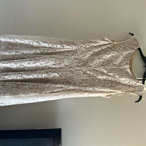 Danny and Nicole’s White Lace Dress